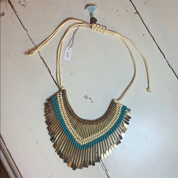 Jewelry - 🍀2for40🍀 Gold adjustable boho bib necklace